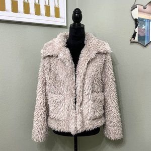 Dylan Faux Fur Sherpa Super Soft Snap Jacket